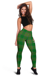 Howard Irish National Tartan Coat of Arms Capris Leggings